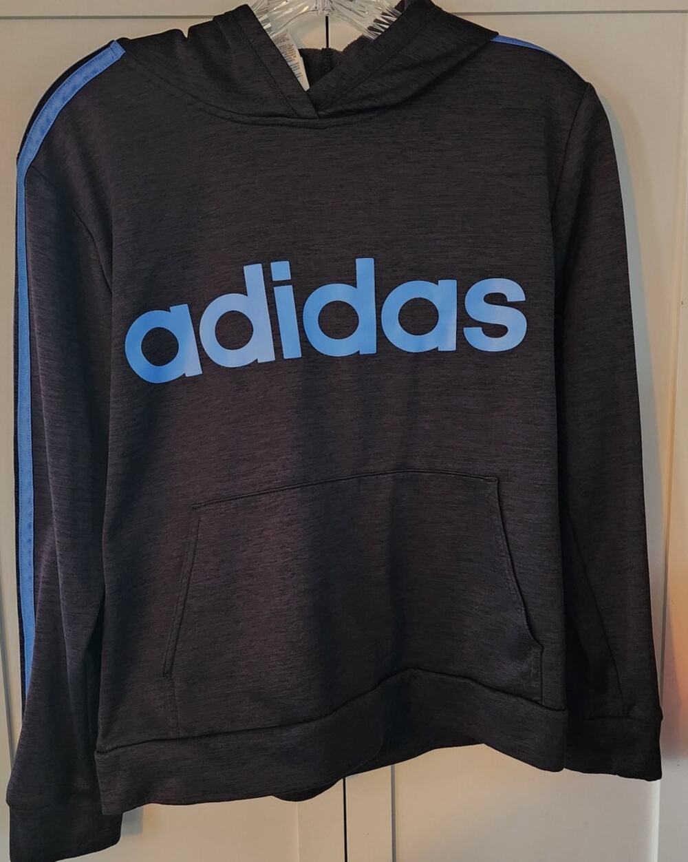 Adidas Activewear Workout Activewear Kangaroo Pocket Sweatshirt Hoodie Large